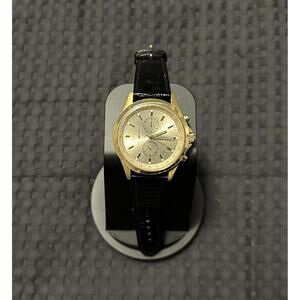 Citizen Quartz Chronograph AN3512‑03P Men’s Gold-Tone Leather Watch